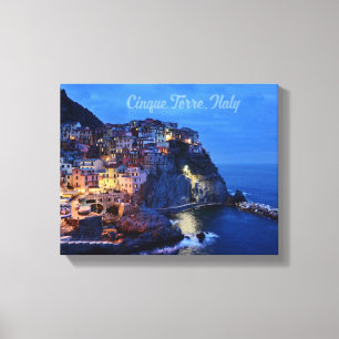 Impressão Em Tela Cinque Terre, Itália 14" x 11", 1,5", Solteiro