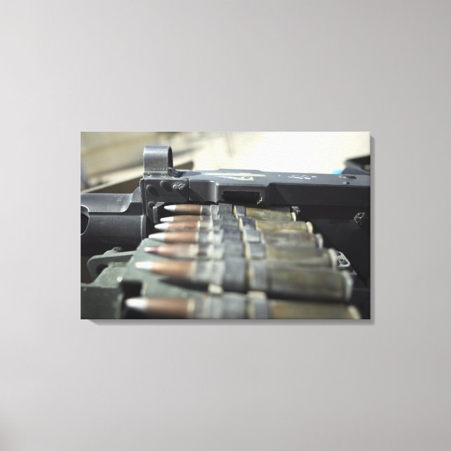 Impressão Em Tela Cinquenta metralhadoras de calibre 5 (Frente)