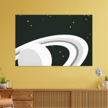 Cinza divertida Saturno Planeta Anel Verde Externo