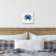 Impressão Em Tela Cinzas de caranguejo azul marinho e tiras brancas (Insitu(Bedroom))