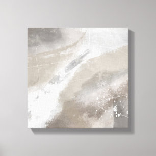 Impressão Em Tela Cinzas quadradas Beige Minimalista da Abstrato Mod