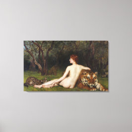 Impressão Em Tela Circe (Woman and Dangerous Cats) (by John Collier)