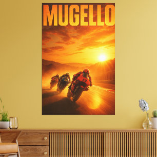 Impressão Em Tela Circuito de Mugello MotoGP Grande Prêmio Italiano