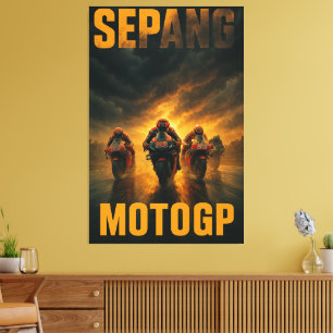 Impressão Em Tela Circuito Internacional de Sepang MotoGP Grande Prê