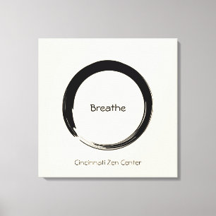 Impressão Em Tela Círculo de Enso