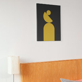 Impressão Em Tela Círculo de Meio século Equilibrado