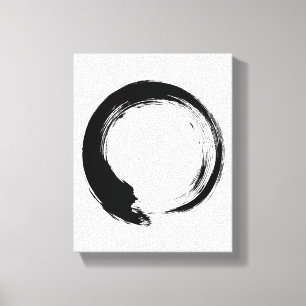 Impressão Em Tela Círculo Enso Zen