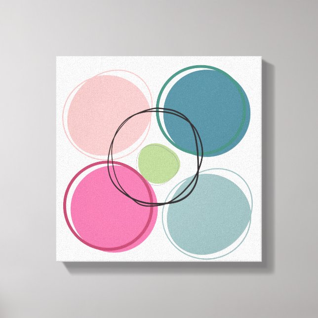 Impressão Em Tela Círculo estético - Arte moderna de parede de Canva (Frente)