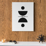 Impressão Em Tela Círculo Minimalista<br><div class="desc">Esta imagem geométrica foi feita para decorar sua parede com a ideia de navegar num barco no meio da noite,  quando a sombra do barco e da lua no oceano emerge. Experimente e tire o cenário de tirar o fôlego.</div>