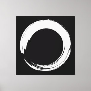 Impressão Em Tela Círculo Zen Enso