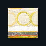 Impressão Em Tela Círculos Amarelo e Laranja em Fundo Multicolorido<br><div class="desc">June Erica Vess é a artista por trás desta incrível obra de arte. Círculos amarelos e laranja repousam sobre um fundo multicolorido. Um trabalho exclusivo,  que tornaria um design personalizado de excelente para muitos produtos Zazzle. Peça o seu hoje!</div>