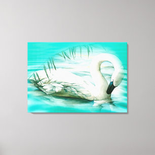 Impressão Em Tela Cisne