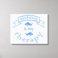 Citação da fita de banner A pesca é a minha terapi