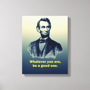 Impressão Em Tela Citação de Abraham Lincoln