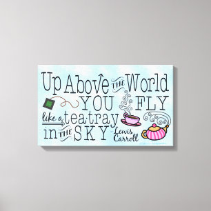 Impressão Em Tela Citação de Alice no País das Maravilhas