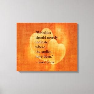 Impressão Em Tela Citação de Aniversário de Mark Twain