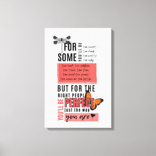 Impressão Em Tela Citação incondicional de amizade de amor e aceitaç