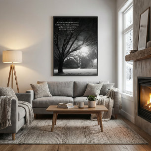 Impressão Em Tela Citação inspiradora da natureza John Muir esticada