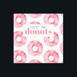 Impressão Em Tela Citação Moderna Pink Watercolor Sweet Like Rosquin<br><div class="desc">Citação Moderna Pink Watercolor Sweet Like Rosquinha</div>