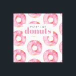 Impressão Em Tela Citação Moderna Pink Watercolor Sweet Like Rosquin<br><div class="desc">Citação Moderna Pink Watercolor Sweet Like Rosquinha</div>