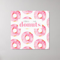 Citação Moderna Pink Watercolor Sweet Like Rosquin