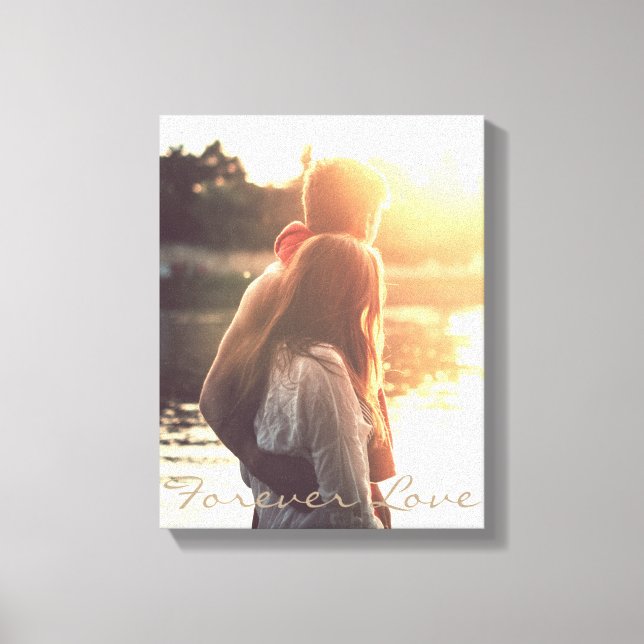 Impressão Em Tela Citação personalizada e foto (Frente)