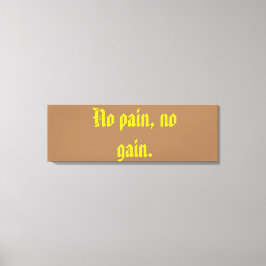 Impressão Em Tela Citações de Motivação GYM E Castanho Claro