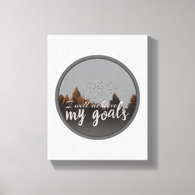 Impressão Em Tela citações motivacionais matinais para amor próprio (Frente)