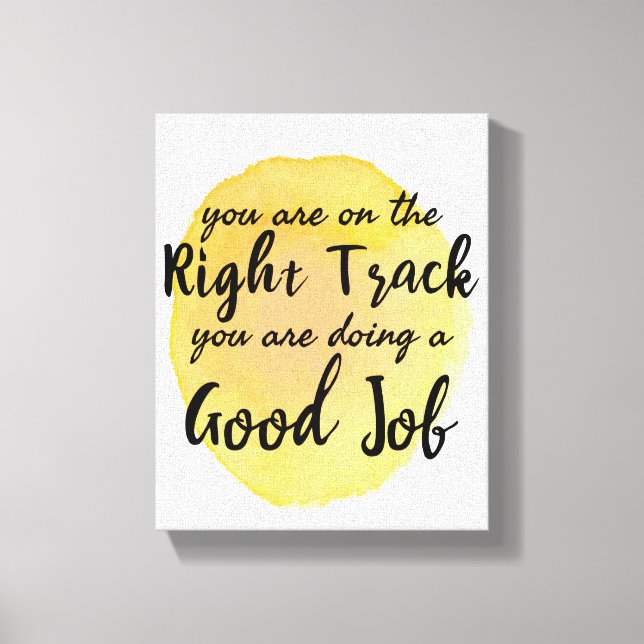 Impressão Em Tela citações motivacionais para o autoatendimento (Frente)