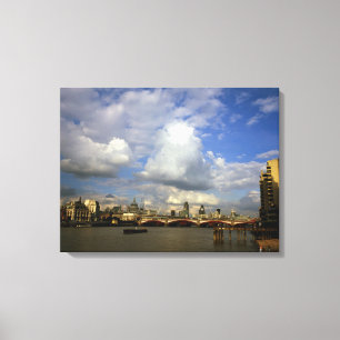Impressão Em Tela City of London na década de 1990