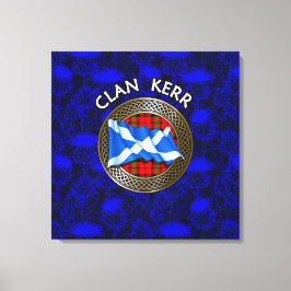 Impressão Em Tela Clan Baird Tartan Knot & Flag