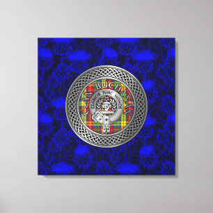 Impressão Em Tela Clan Buchanan Crest & Tartan Knot sobre o assunto