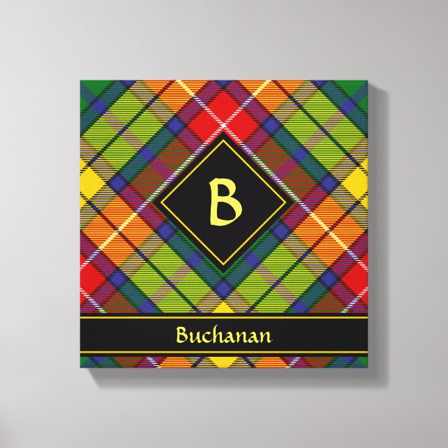 Impressão Em Tela Clan Buchanan Tartan (Frente)