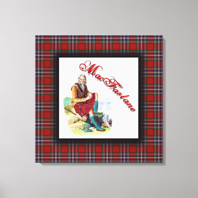 Impressão Em Tela Clan MacFarlane Scottish Dream (Frente)