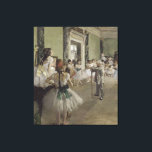 Impressão Em Tela Classe de Balé por Edgar Degas<br><div class="desc">A Classe de Balé de Edgar Degas sobre a tela de desenho.Uma peça de arte clássica</div>