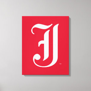Impressão Em Tela Clássica Letra JSU da Universidade Estadual de Jac