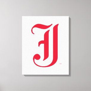 Impressão Em Tela Clássico da Jacksonville State University Letra JS