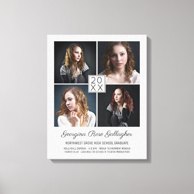 Impressão Em Tela Clássico de Colagem de Fotos Moderna de Keepsasasa (Frente)