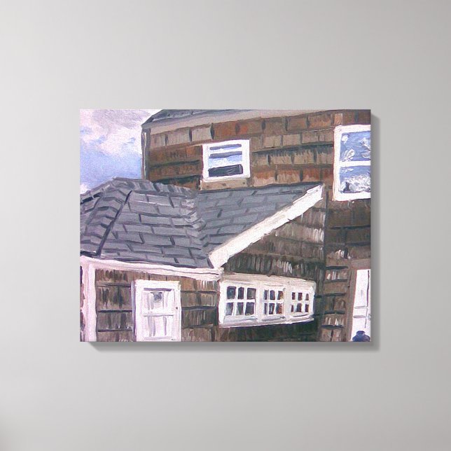 Impressão Em Tela Clássico Hamptons House por Aaron Monet (Frente)