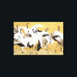 Impressão Em Tela Clássicos ricos em pássaros do Japão<br><div class="desc">Esta imagem é baseada no bando japonês de guindastes (século 18) pintados por Ishida Yutei. Imagem original do dominio público do Instituto de Arte de Minneapolis.</div>