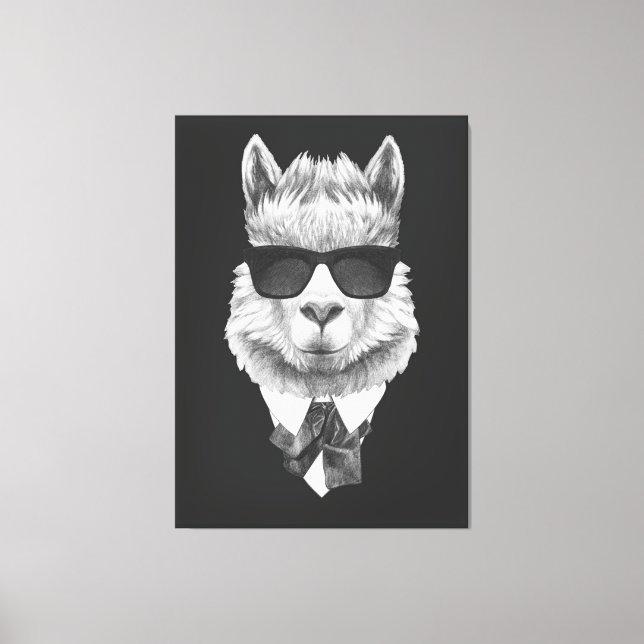 Impressão Em Tela Classy Llama (Frente)