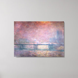 Impressão Em Tela Claude Monet a Tamisa em Charing Cruz, 1903
