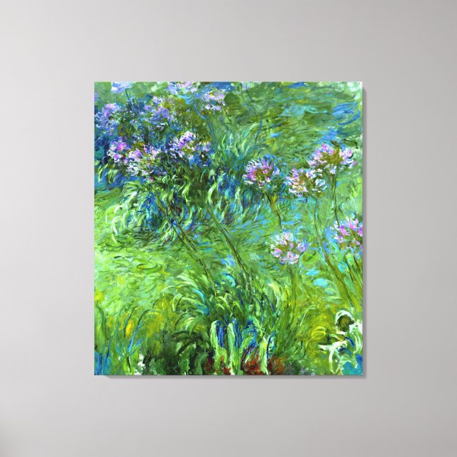 Impressão Em Tela Claude Monet: Agapanthus (Frente)