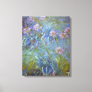 Impressão Em Tela Claude Monet Agapanthus