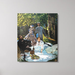 Impressão Em Tela Claude Monet - Almoço na Relva, Painel Direito