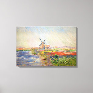 Impressão Em Tela Claude Monet - Campo de Tulipas na Holanda