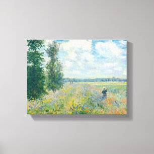 Impressão Em Tela Claude Monet - Campos de Papoulas perto de Argente