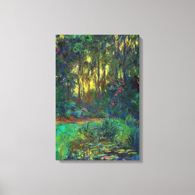 Impressão Em Tela Claude Monet - Canto de uma Lagoa com Nenúfares (Frente)