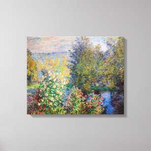 Impressão Em Tela Claude Monet - Canto do Jardim de Montgeron
