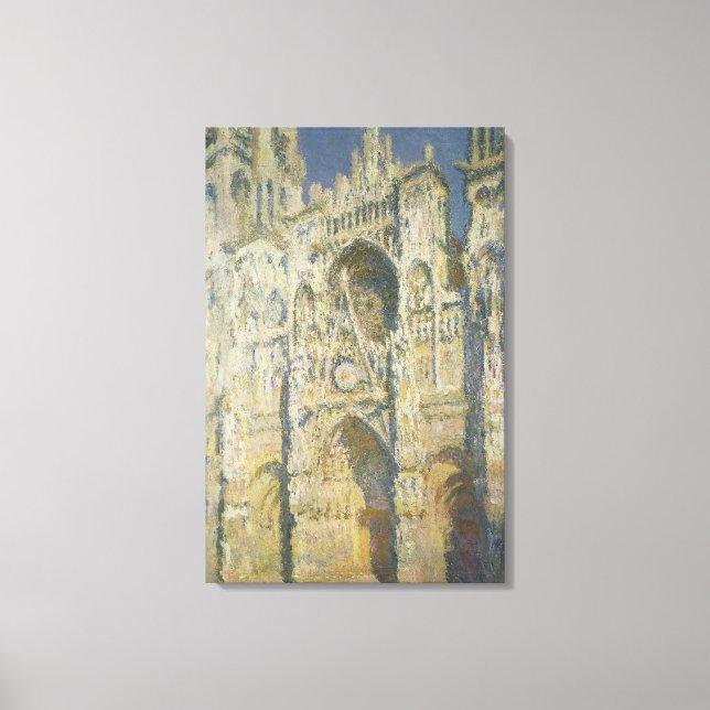 Impressão Em Tela Claude Monet | Catedral de Rouen em Cheio (Frente)